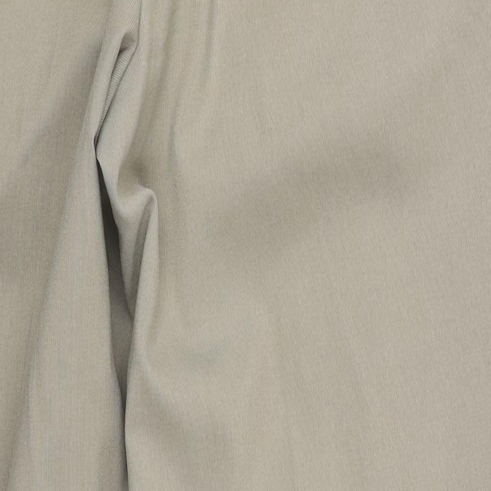 Marks and Spencer Mens Beige  Polyester Trousers  Size 36 L31 in Regular Button