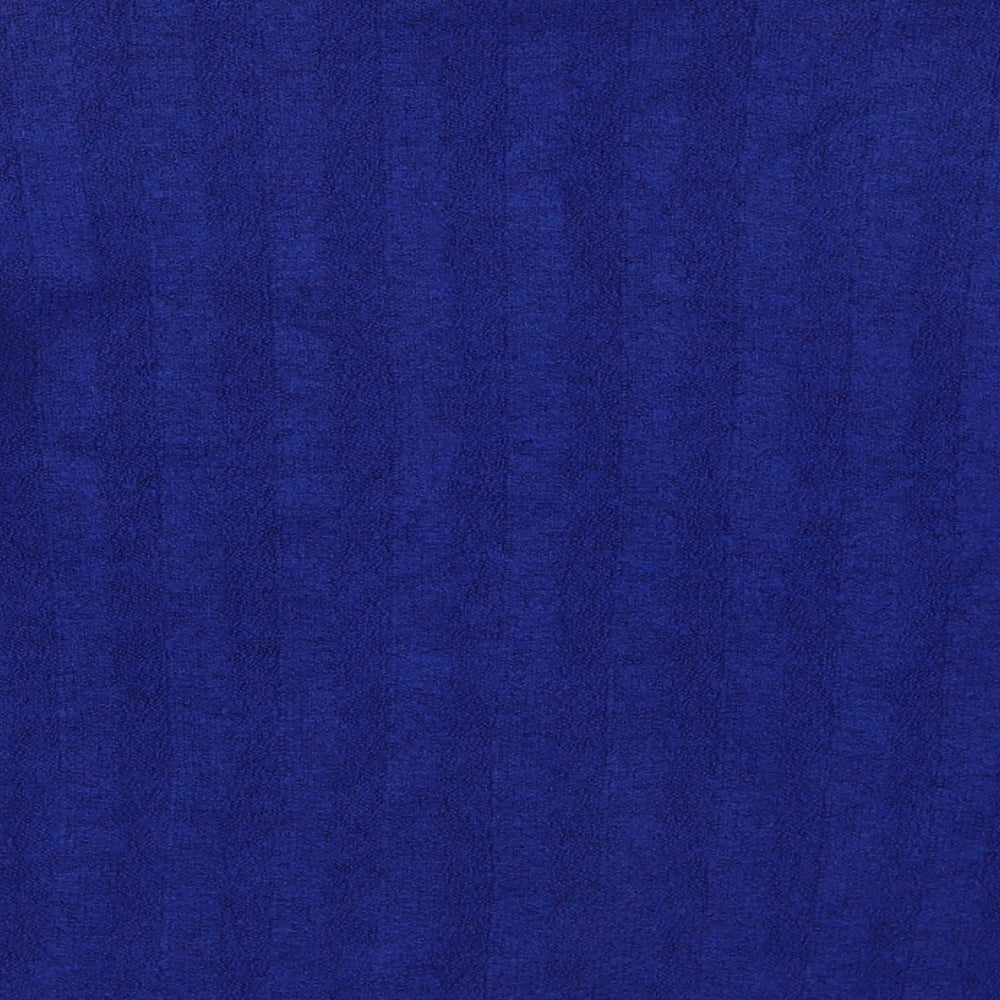 Peacocks Womens Blue Crew Neck  Acrylic Pullover Jumper Size M