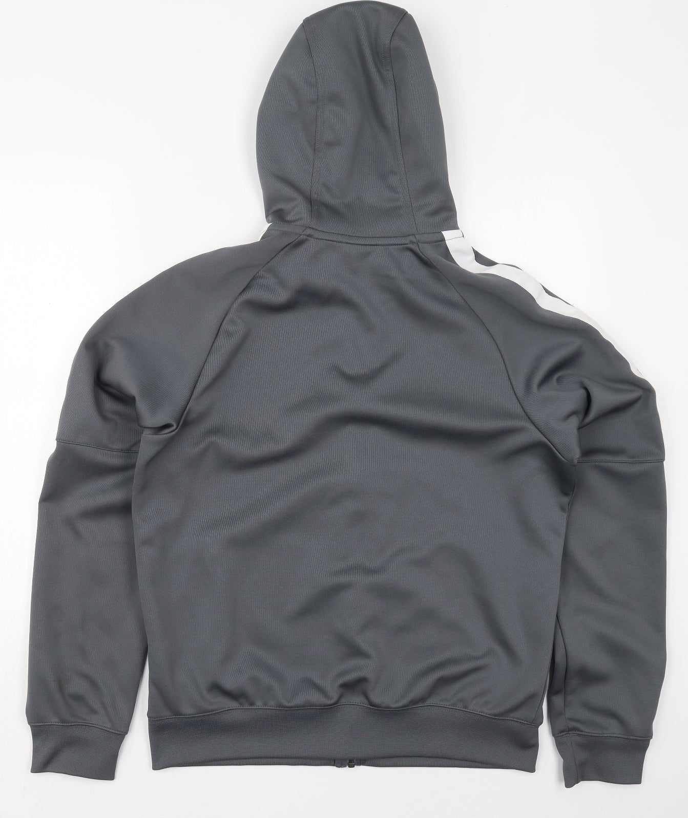 Nike Mens Grey  Polyester Full Zip Hoodie Size M