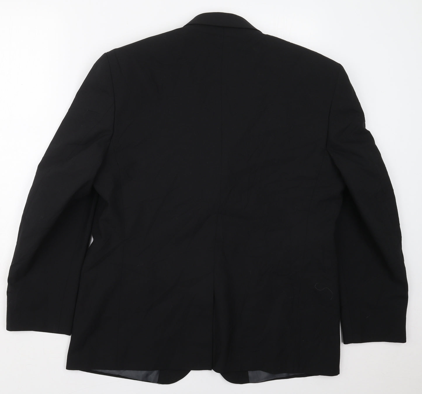 George Mens Black  Polyester Jacket Suit Jacket Size 42