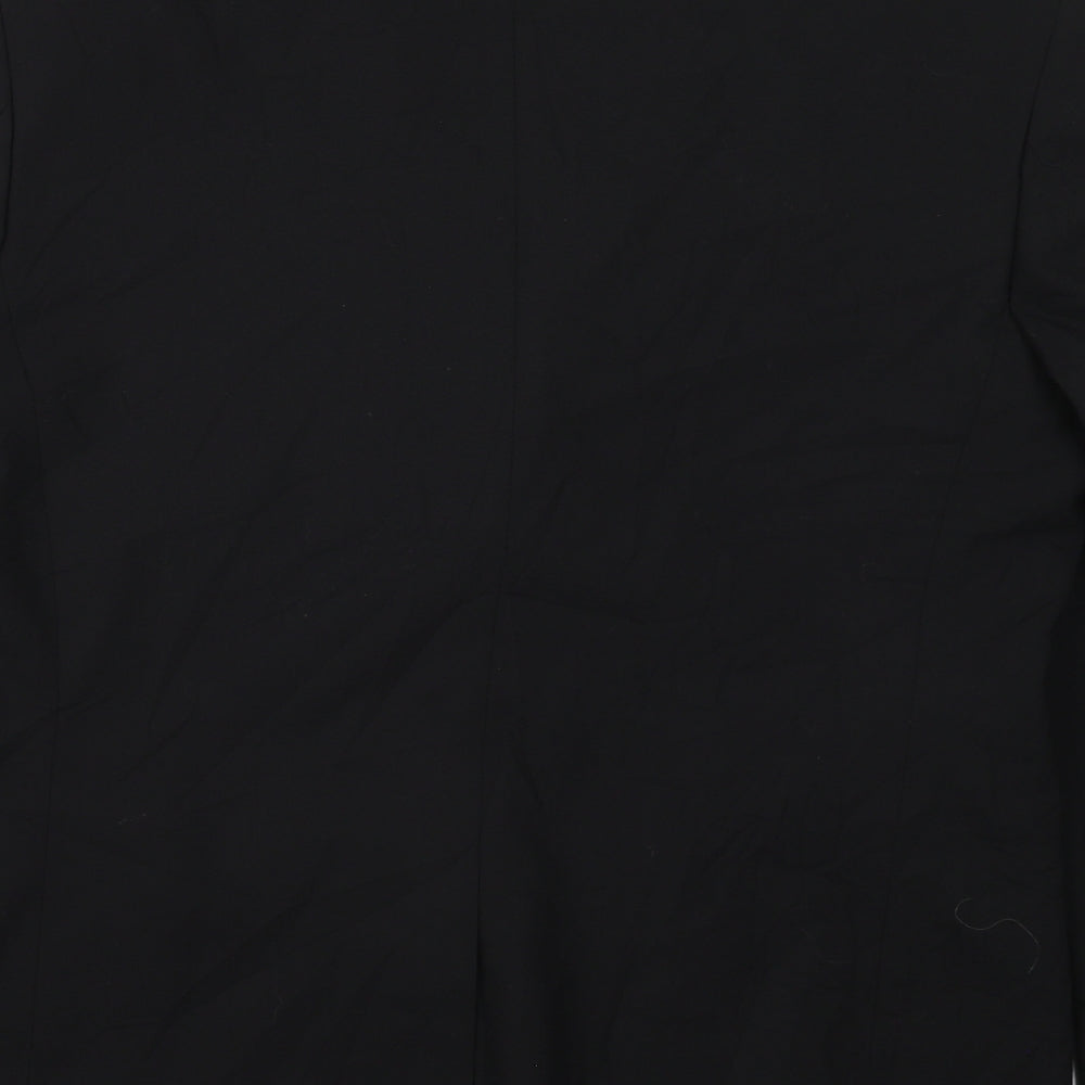 George Mens Black  Polyester Jacket Suit Jacket Size 42
