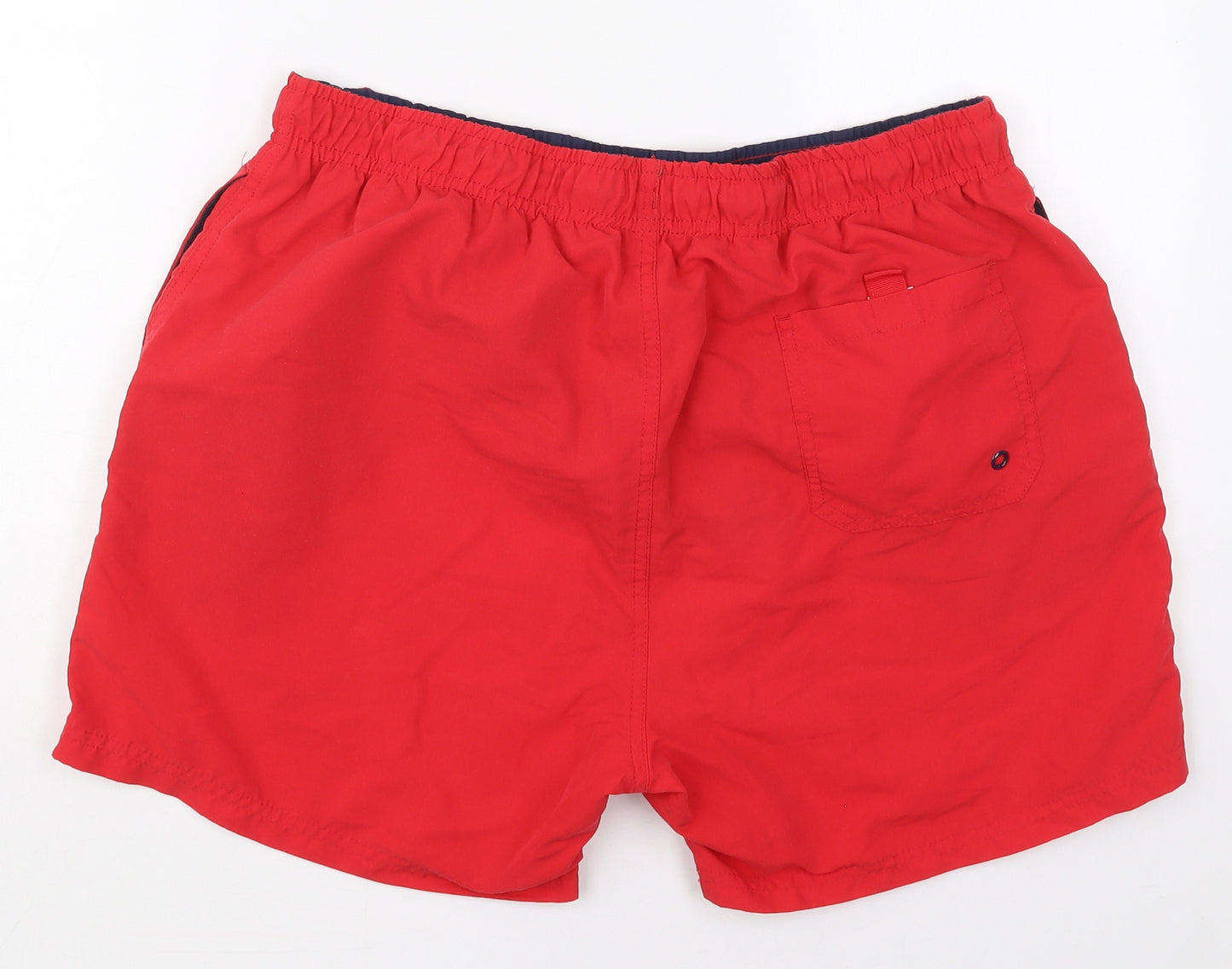 Cedar Wood State Mens Red  Polyester Athletic Shorts Size L  Regular Drawstring - Swim Shorts