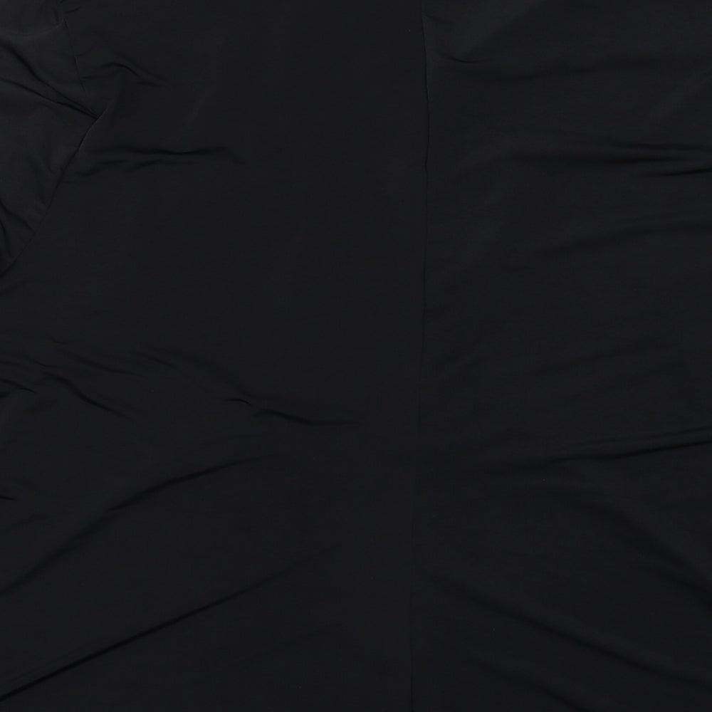 ASOS Womens Black  Polyester Basic Button-Up Size 28 Collared