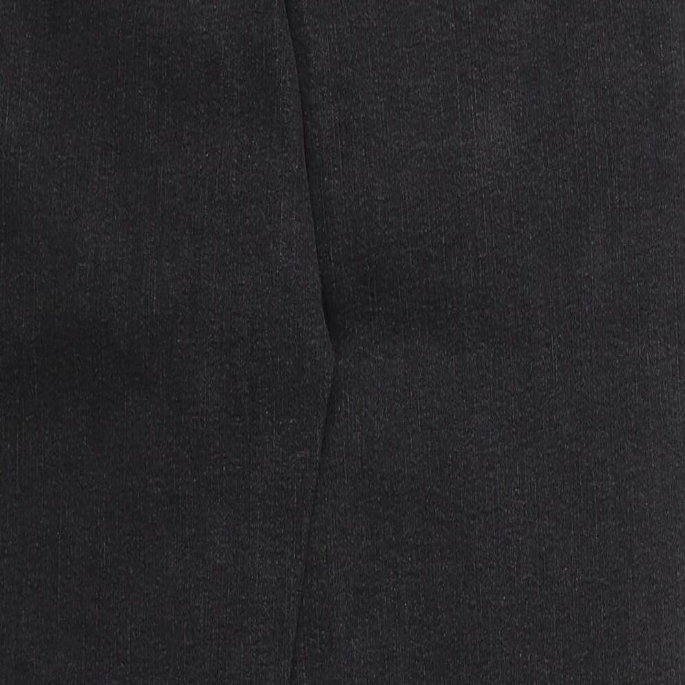 John Baner Womens Grey  Cotton Bootcut Jeans Size 18 L32 in Regular Button