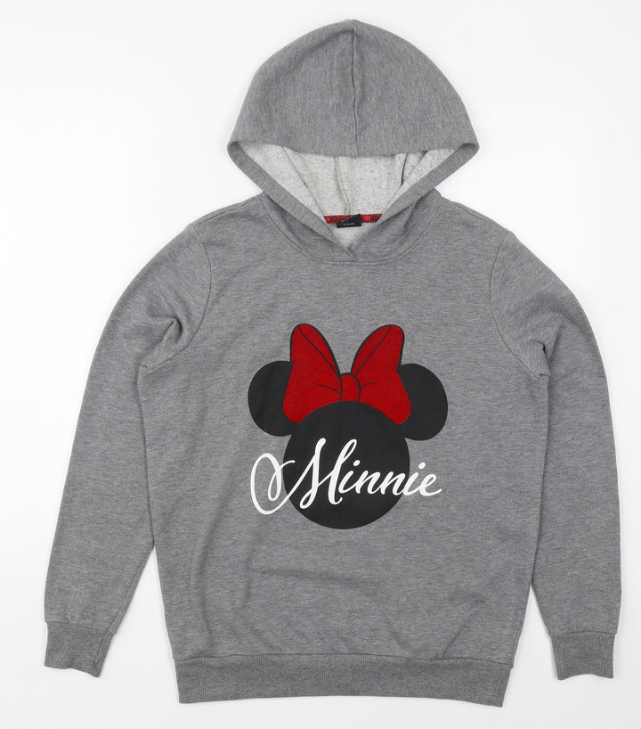 George Womens Grey Cotton Pullover Hoodie Size S Pullover - Minnie Mouse