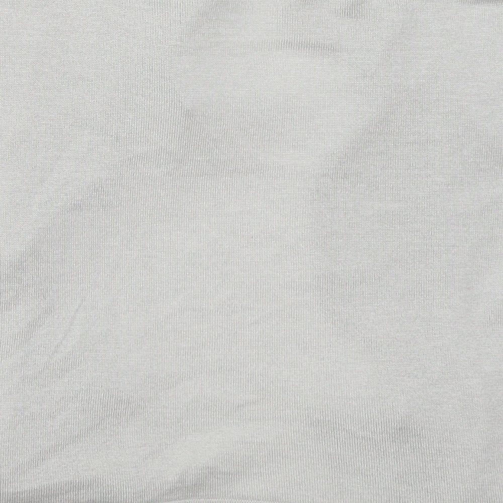 Per Una Womens Grey V-Neck  Viscose Cardigan Jumper Size 14