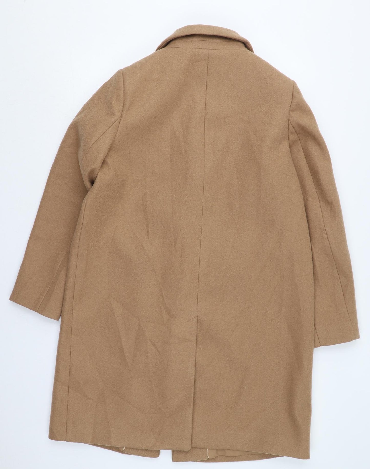 Marks and Spencer Womens Brown   Pea Coat Coat Size 16  Button