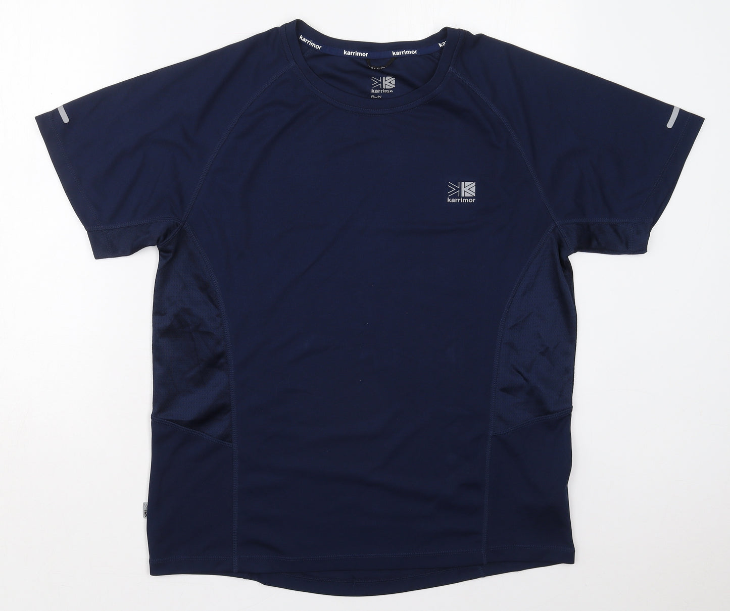 Karrimor Mens Blue  Polyester Basic T-Shirt Size L Crew Neck Pullover