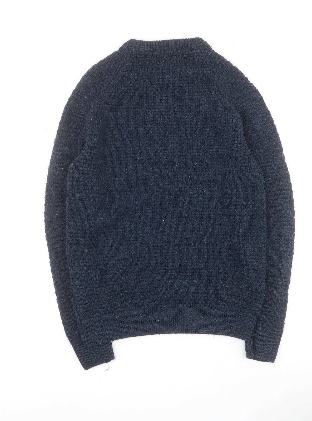 NEXT Mens Blue Round Neck  Acrylic Pullover Jumper Size M