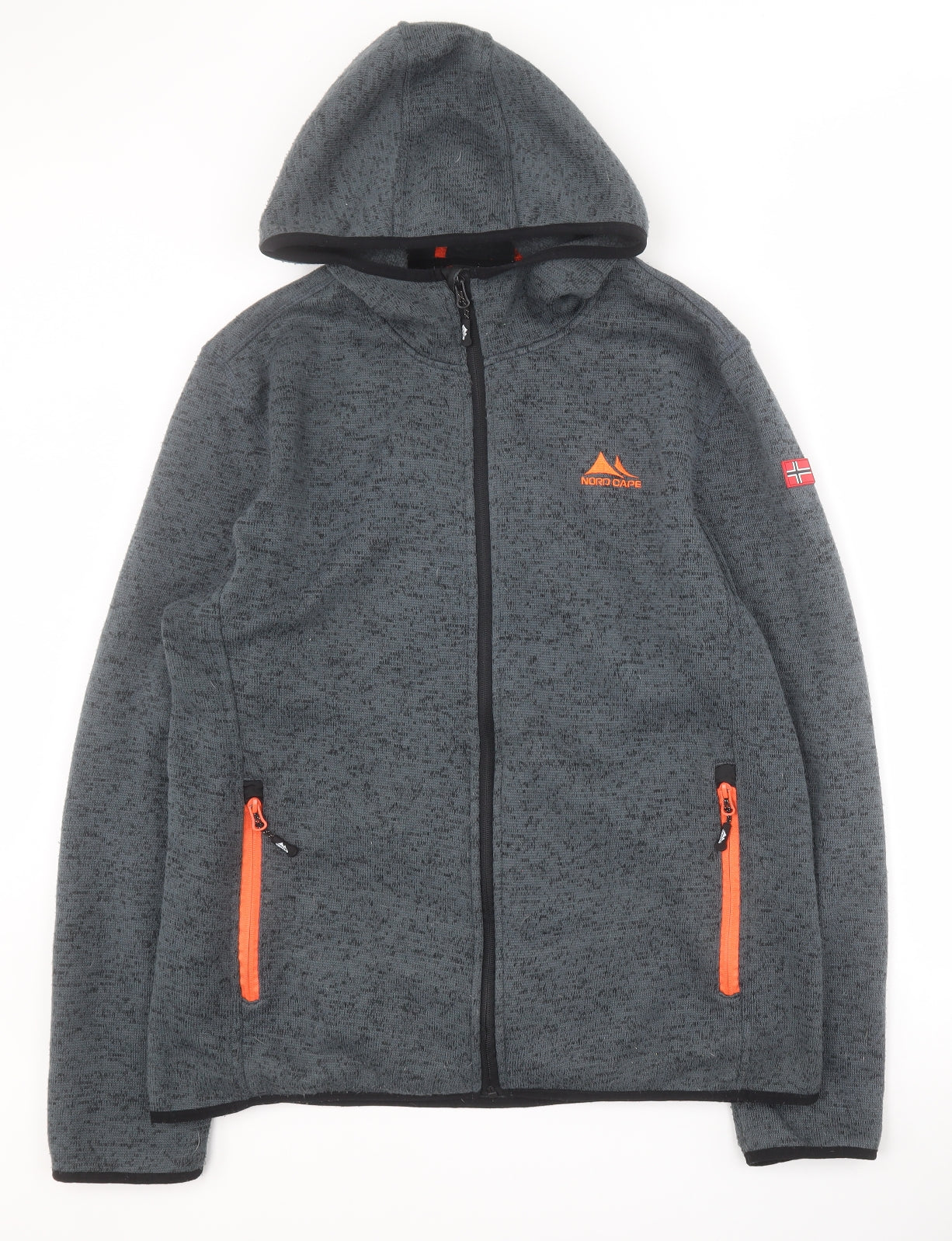 Nord Cape Mens Blue  Polyester Full Zip Hoodie Size XL