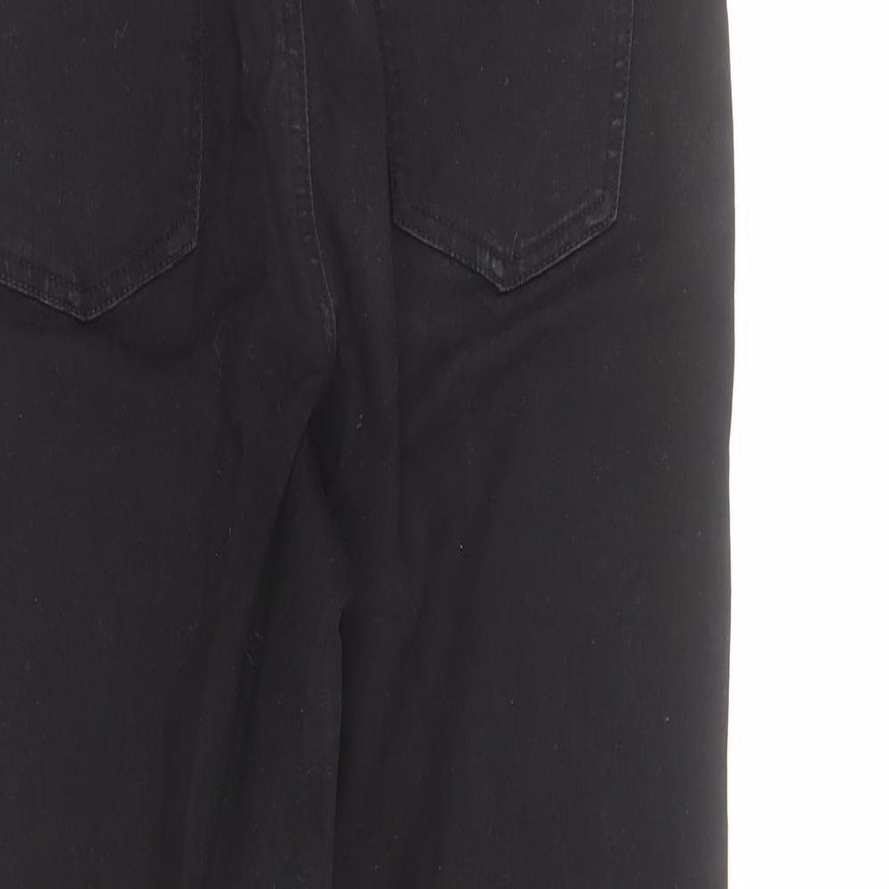 TU Womens Black  Cotton Skinny Jeans Size 10 L28 in Regular Zip