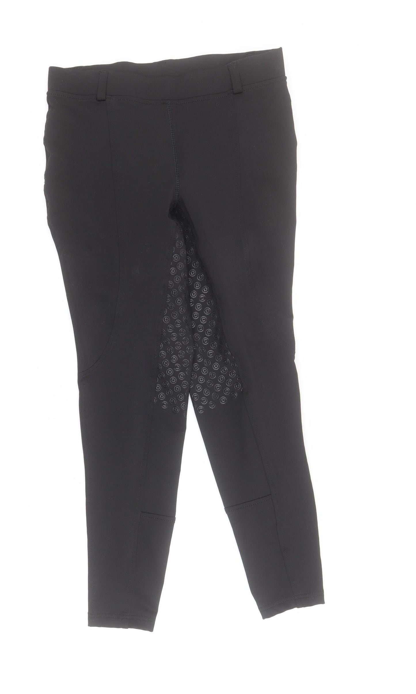 Dublin Womens Black  Polyester Capri Leggings Size 12 L26 in