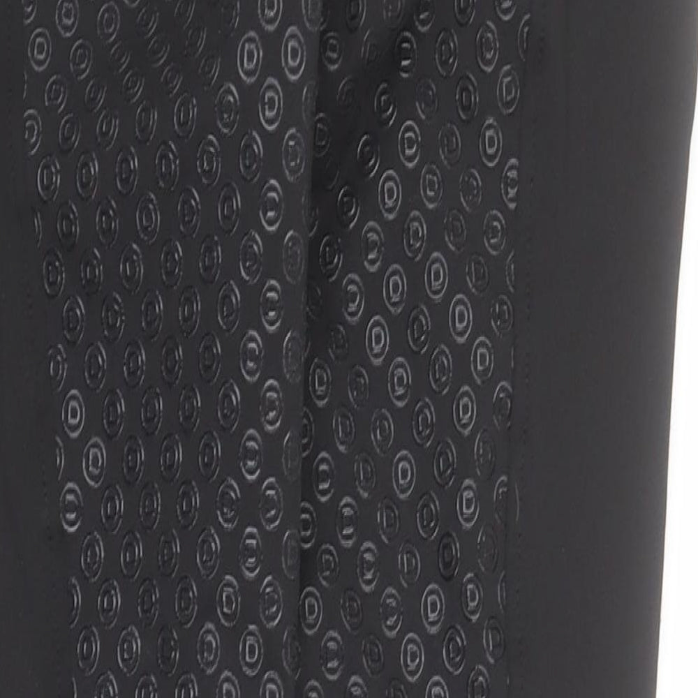 Dublin Womens Black  Polyester Capri Leggings Size 12 L26 in
