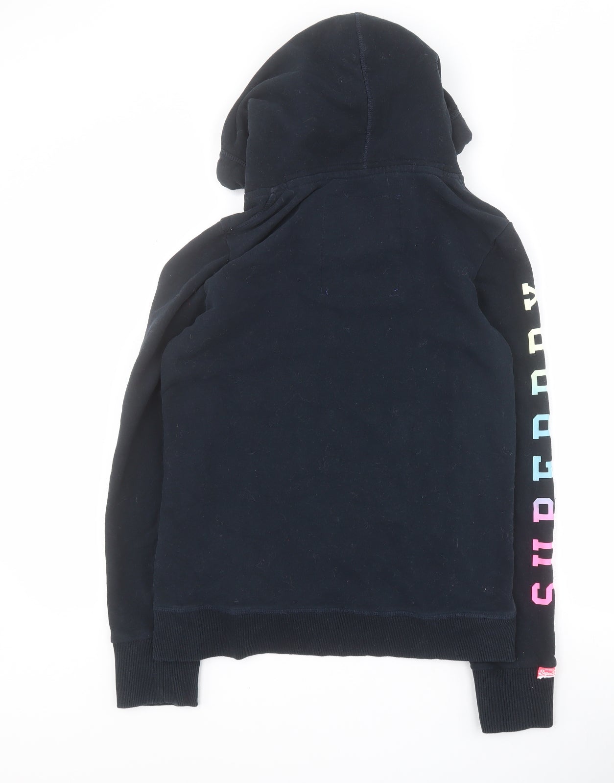 Superdry Womens Blue  Cotton Pullover Hoodie Size S  Pullover