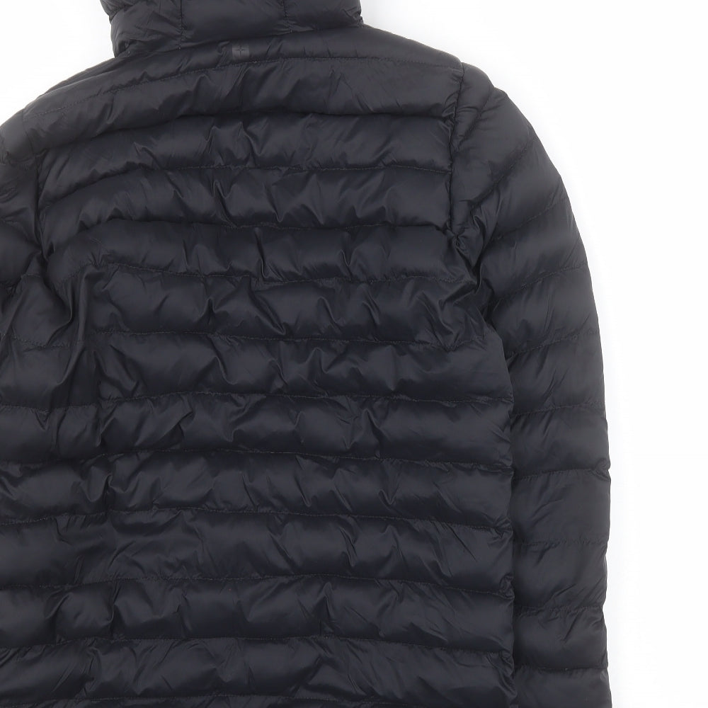 Mountain Warehouse Boys Black   Puffer Jacket Coat Size 13 Years  Zip