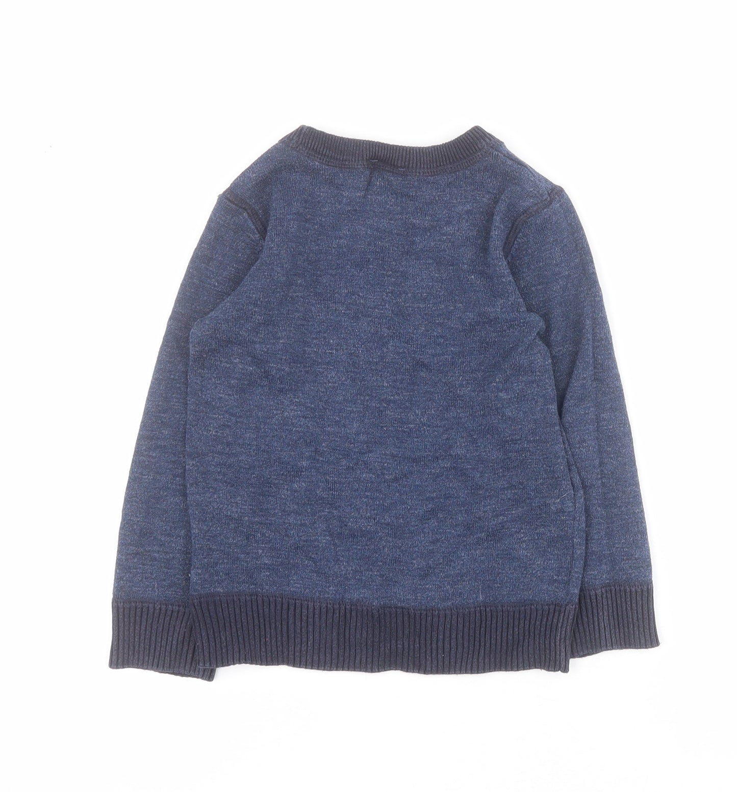 NEXT Boys Blue Crew Neck  Cotton Pullover Jumper Size 3 Years  Pullover