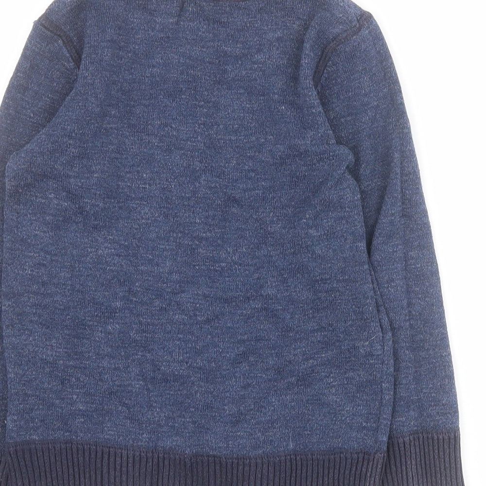 NEXT Boys Blue Crew Neck  Cotton Pullover Jumper Size 3 Years  Pullover