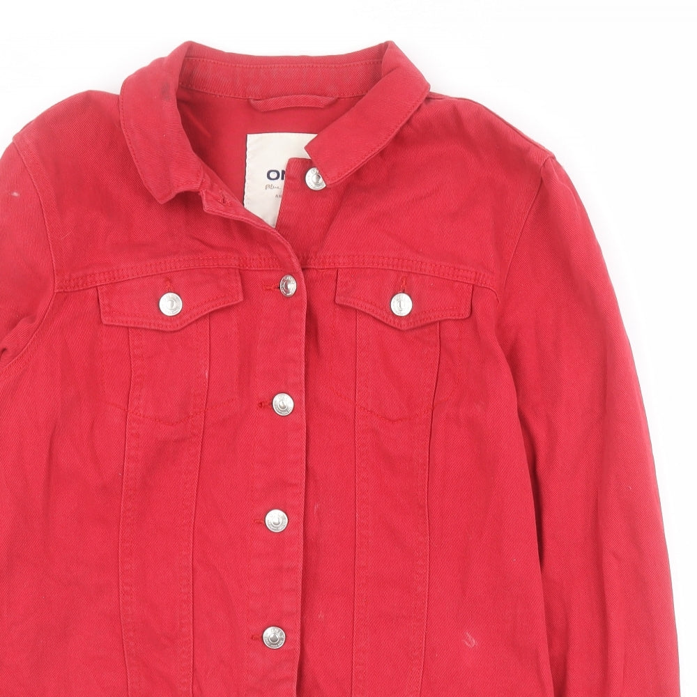 Only Womens Red   Jacket  Size 10  Button