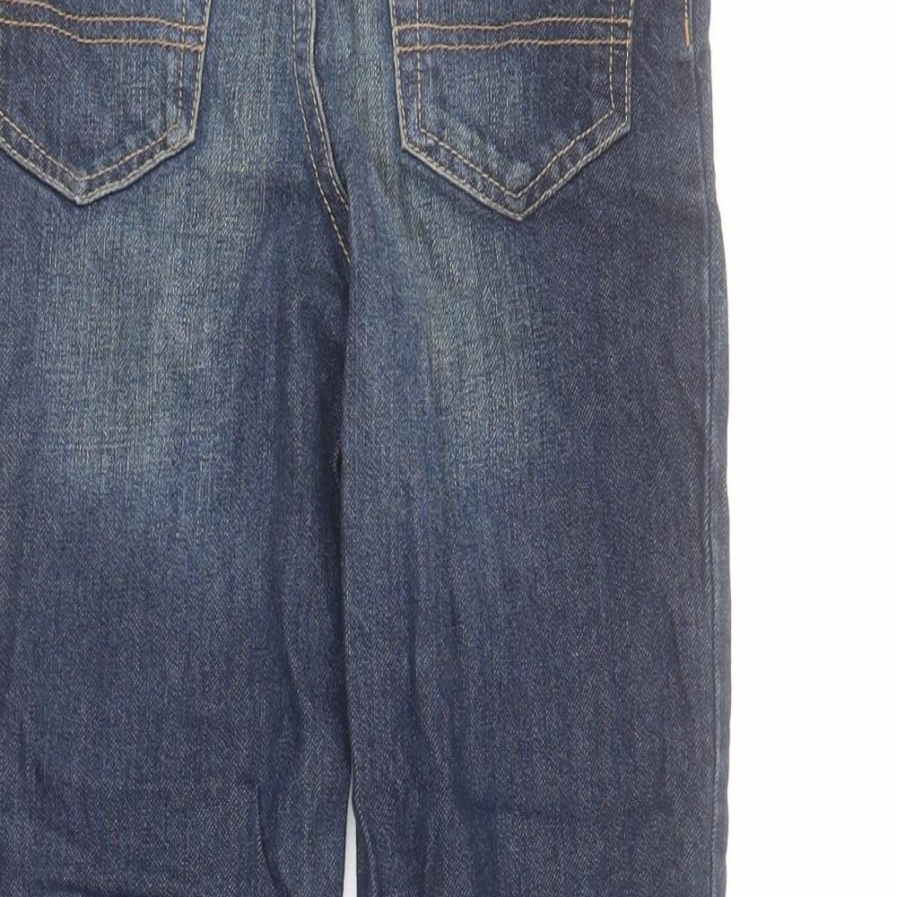 B'gosh Boys Blue  100% Cotton Straight Jeans Size 8 Years  Regular Snap