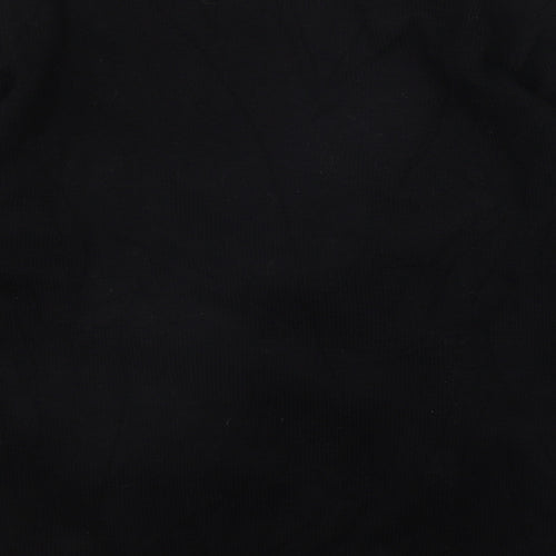 Peacocks Mens Black Round Neck  Acrylic Pullover Jumper Size L   - Christmas