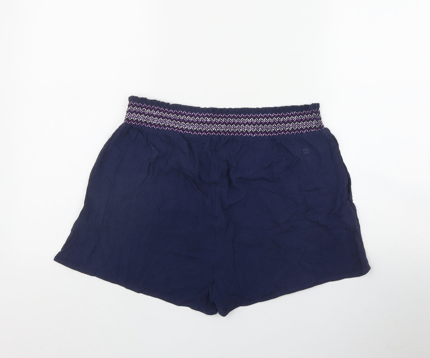 George Womens Blue  Viscose Sweat Shorts Size 14 L3 in Regular Pull On