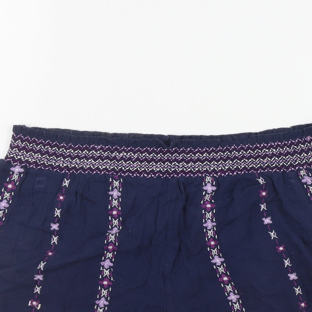 George Womens Blue  Viscose Sweat Shorts Size 14 L3 in Regular Pull On