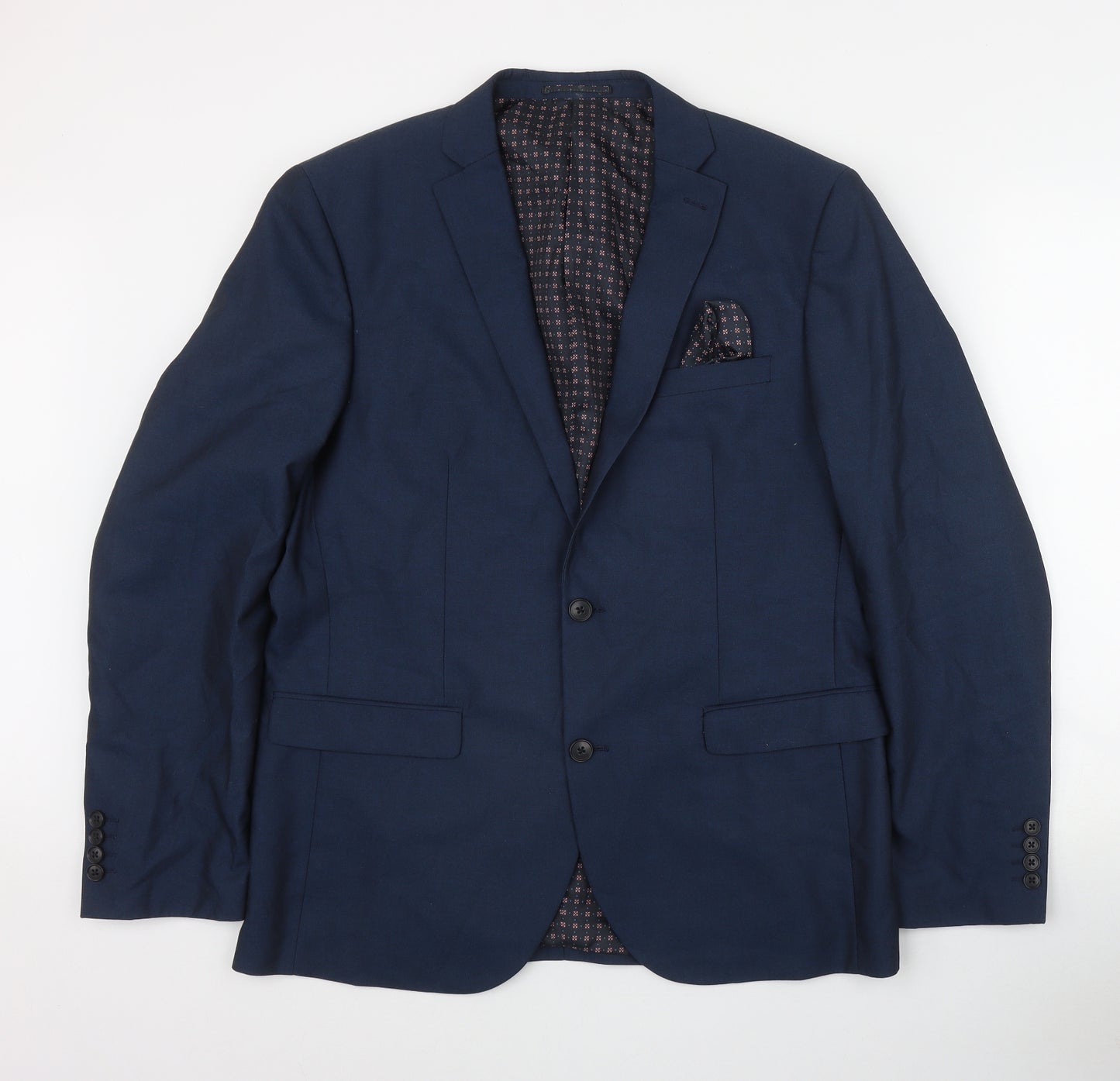 NEXT Mens Blue  Polyester Jacket Suit Jacket