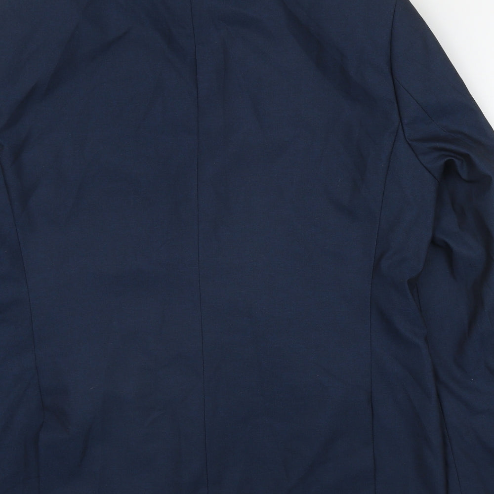 NEXT Mens Blue  Polyester Jacket Suit Jacket