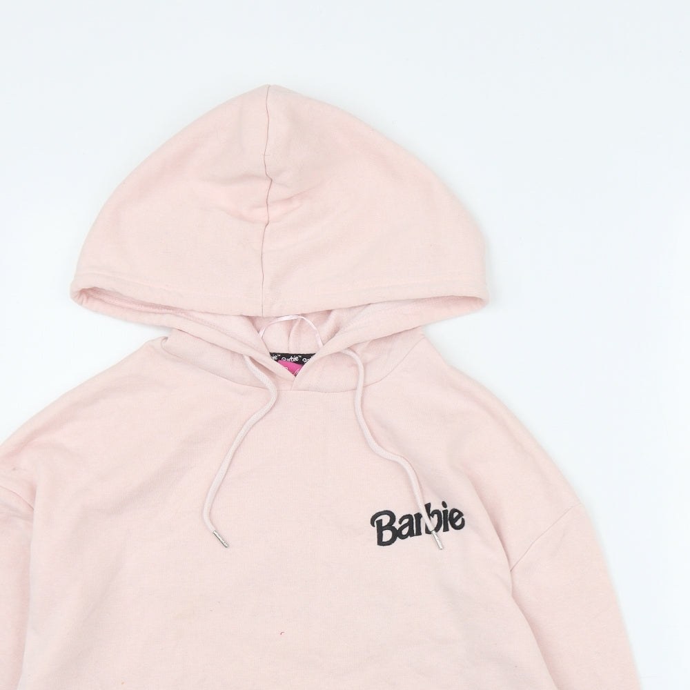 Primark Womens Pink  Polyester Pullover Hoodie Size 8  Pullover - Barbie