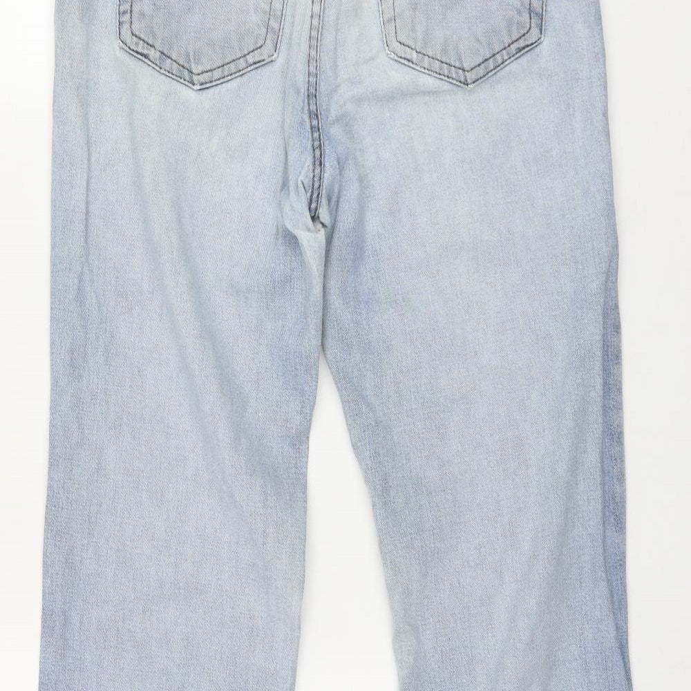 Denim & Co Womens Black  Cotton Straight Jeans Size 12 L31 in Regular Zip