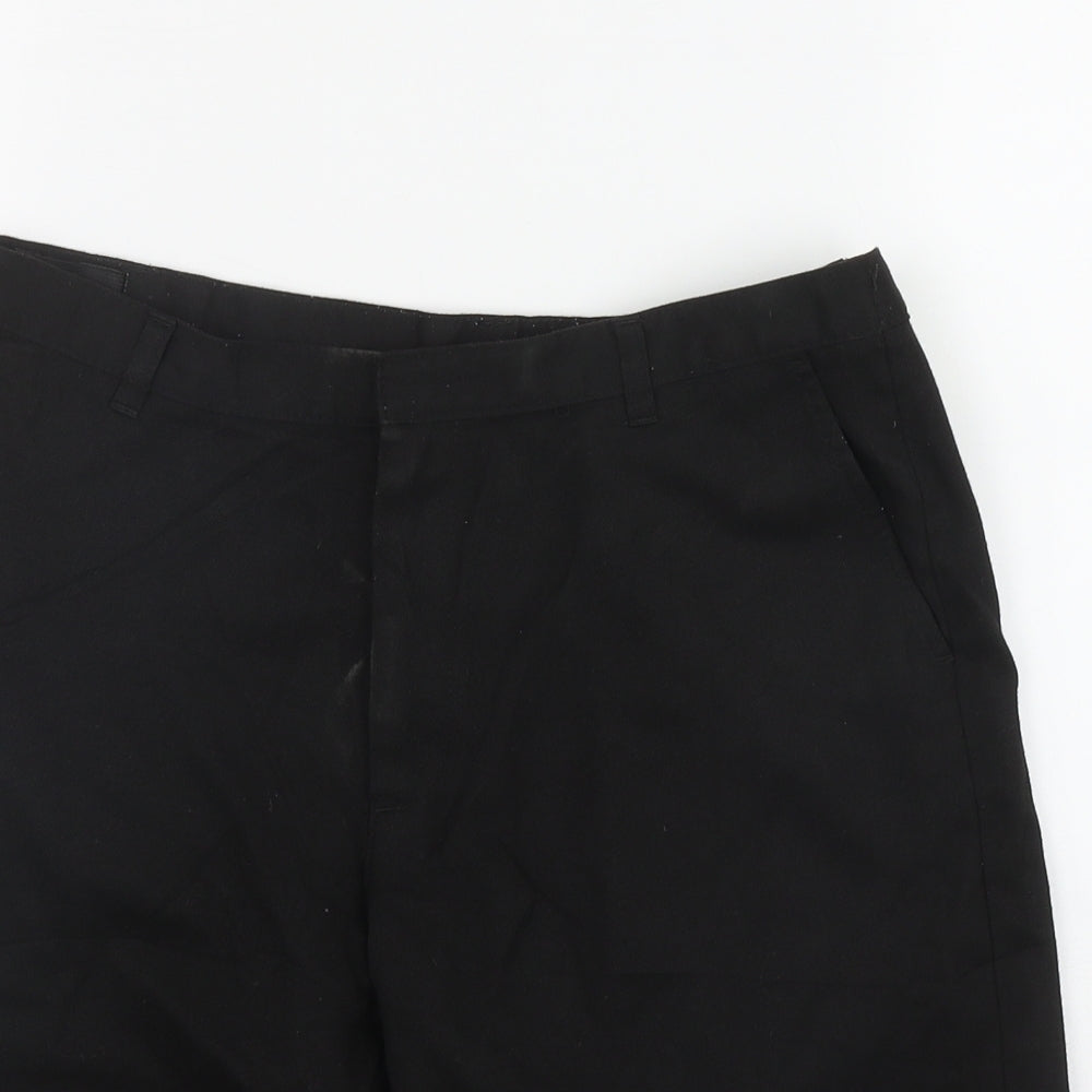 George Boys Black  Polyester Chino Shorts Size 13-14 Years  Regular Zip