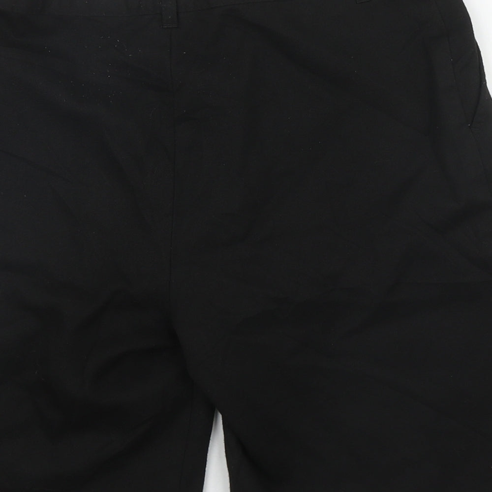 George Boys Black  Polyester Chino Shorts Size 13-14 Years  Regular Zip