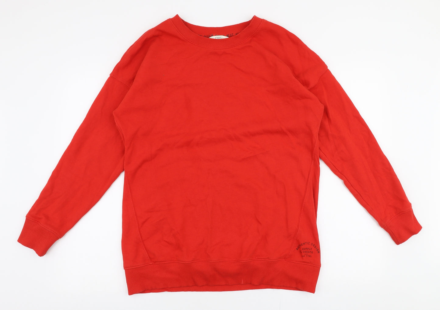 NEXT Womens Red  100% Cotton Pullover Sweatshirt Size M  Pullover