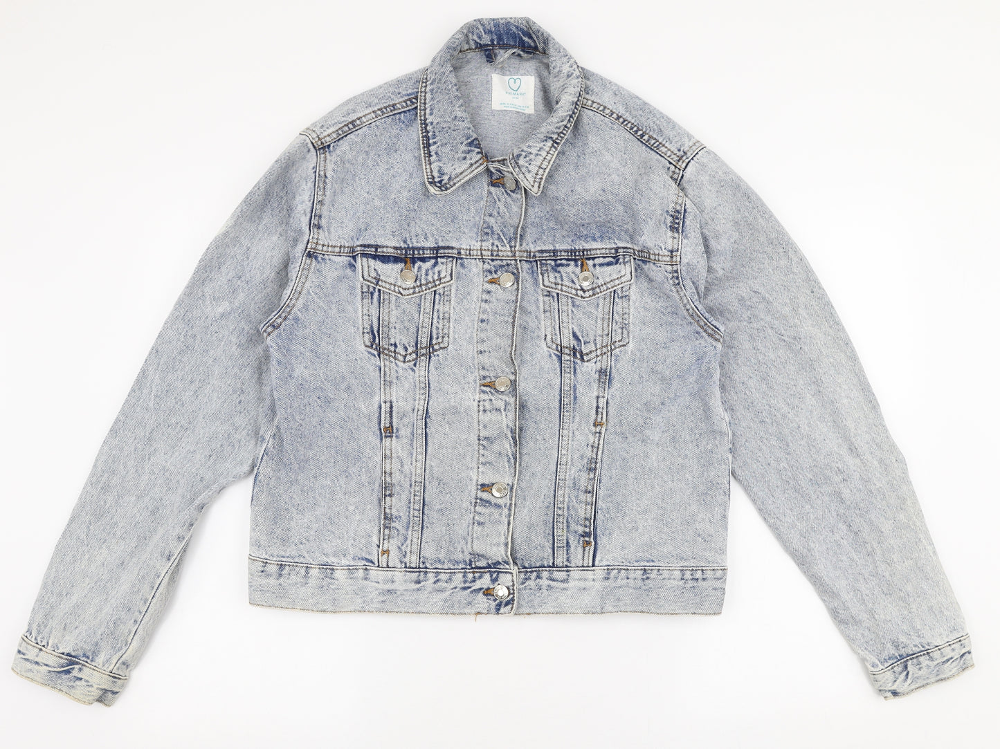 Primark Womens Blue   Jacket  Size 14  Button