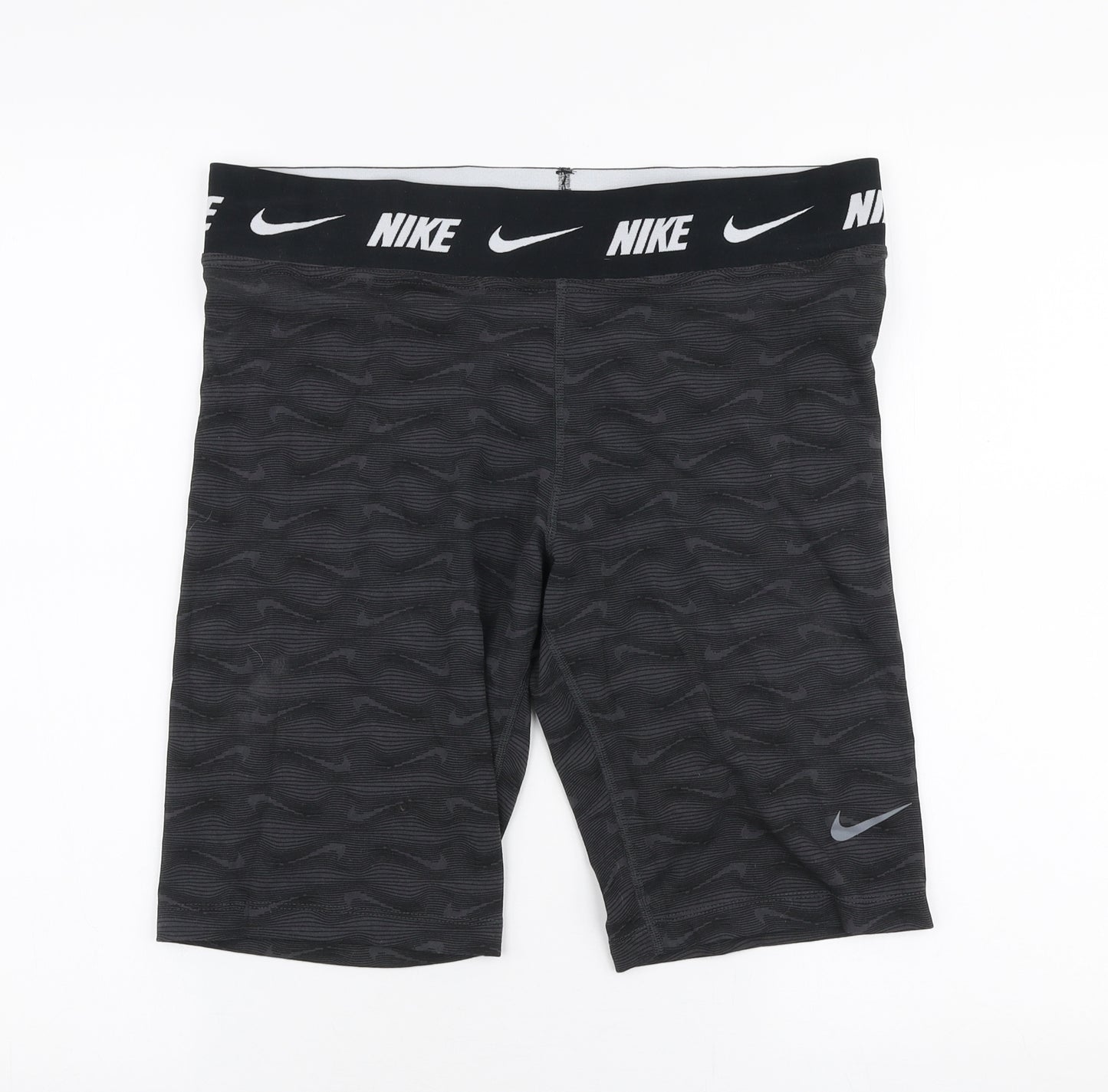 Nike Womens Grey  Cotton Biker Shorts Size XL L10 in Slim
