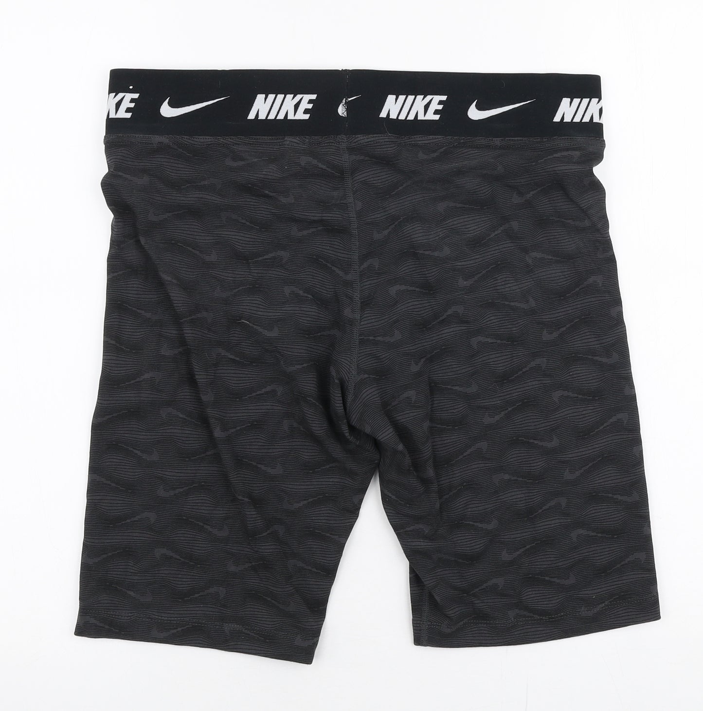 Nike Womens Grey  Cotton Biker Shorts Size XL L10 in Slim