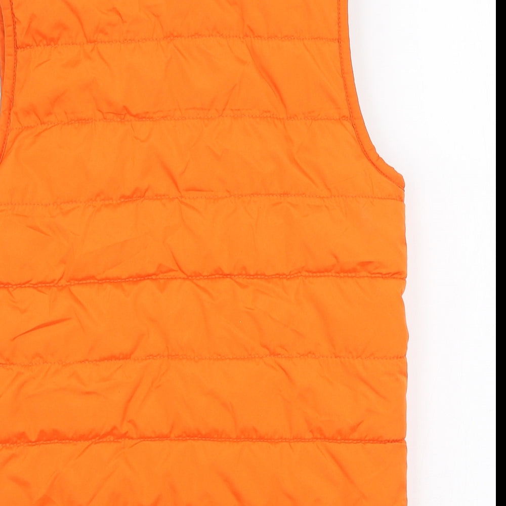 Gap Boys Orange   Gilet Coat Size 4 Years  Zip