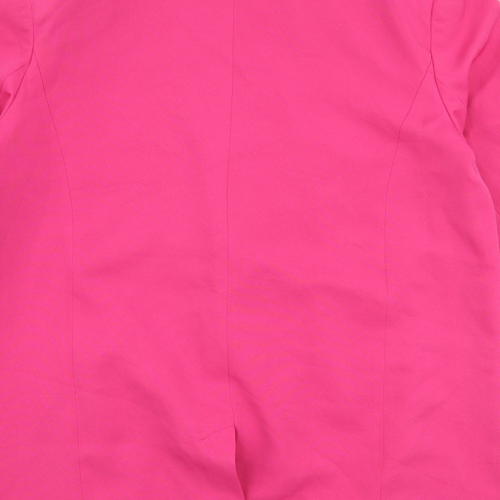 Primark Womens Pink   Jacket Blazer Size 14  Button