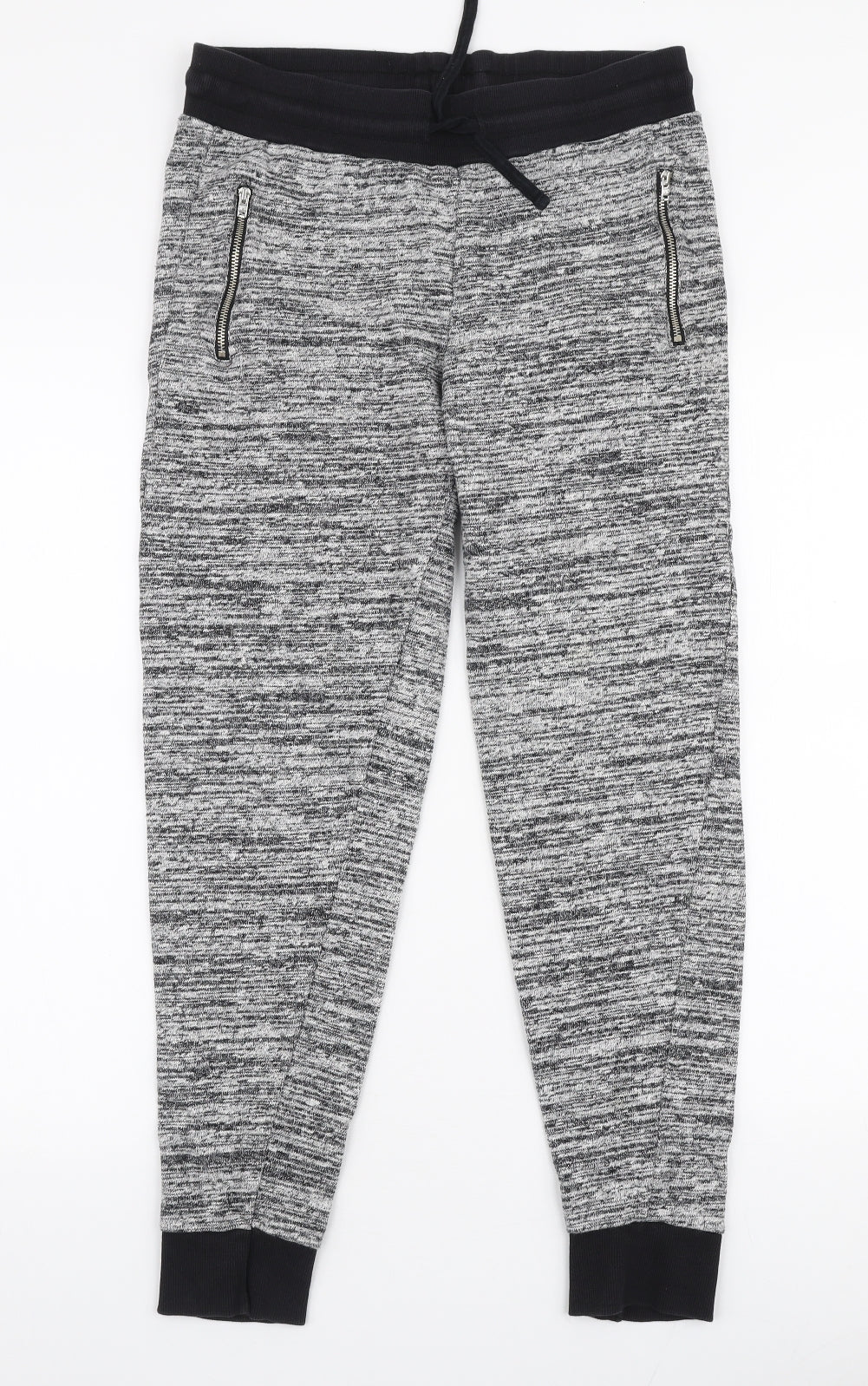 Candy Couture Boys Grey  Cotton Jogger Trousers Size 15 Years  Slim Drawstring