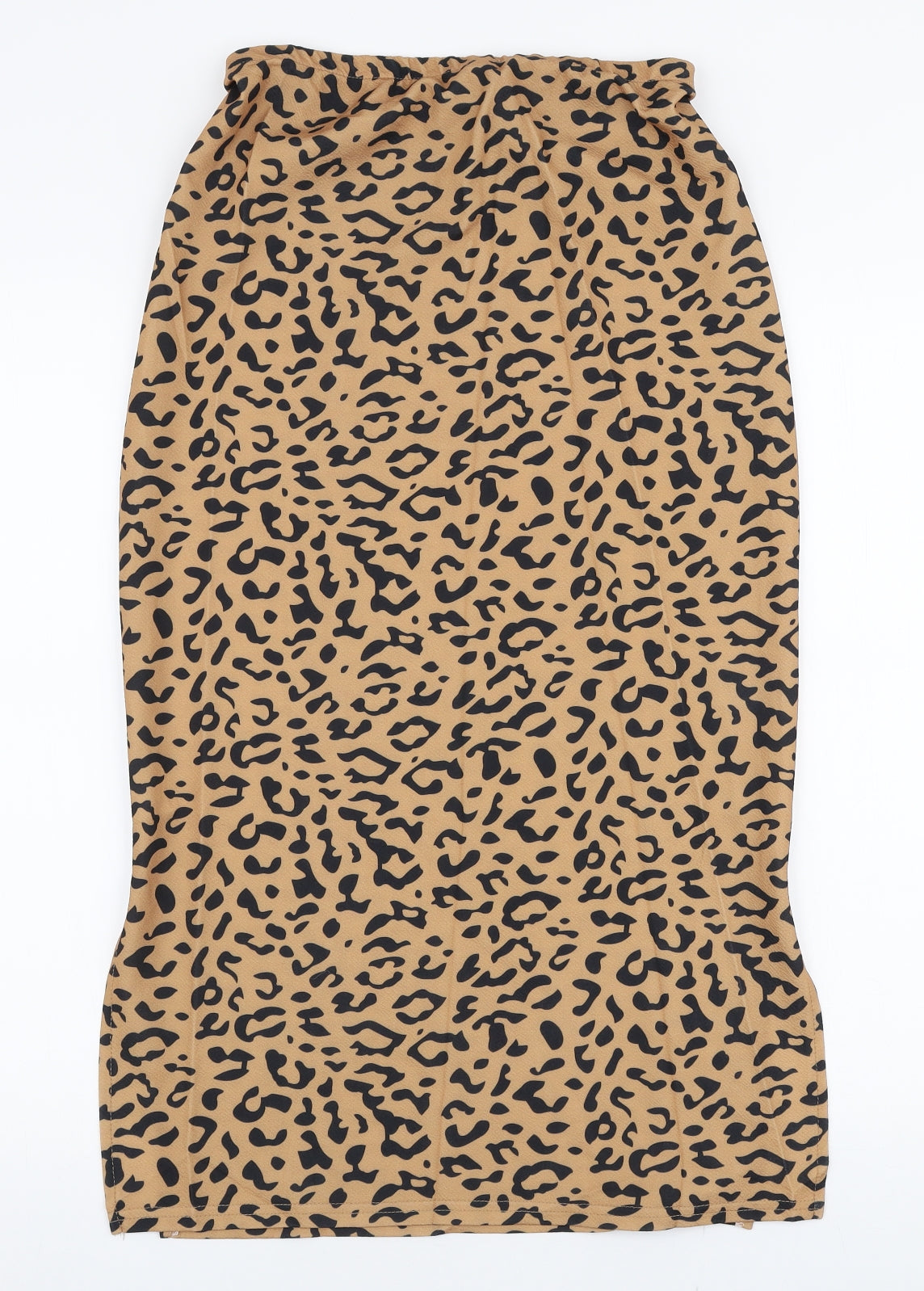 Preworn Womens Brown Animal Print Polyester A-Line Set Size S