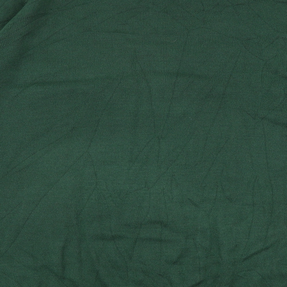 Avenue Mens Green Round Neck  Polyester Pullover Jumper Size L   - Stag
