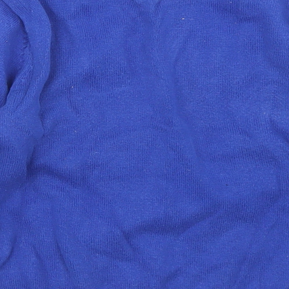 Mayoral Boys Blue Crew Neck  Acrylic Pullover Jumper Size 2 Years  Button