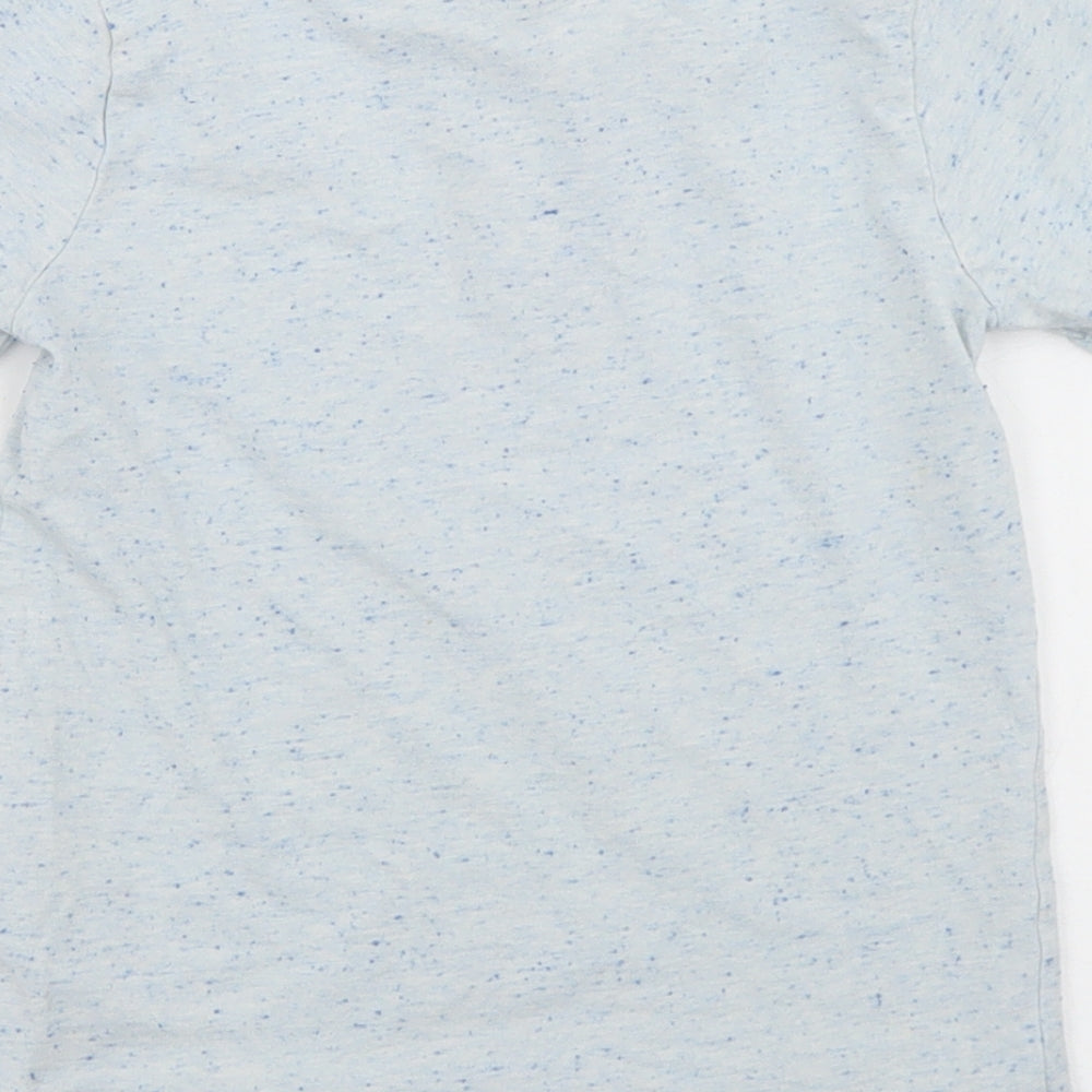TU Boys Blue  Cotton Basic T-Shirt Size 2-3 Years Henley