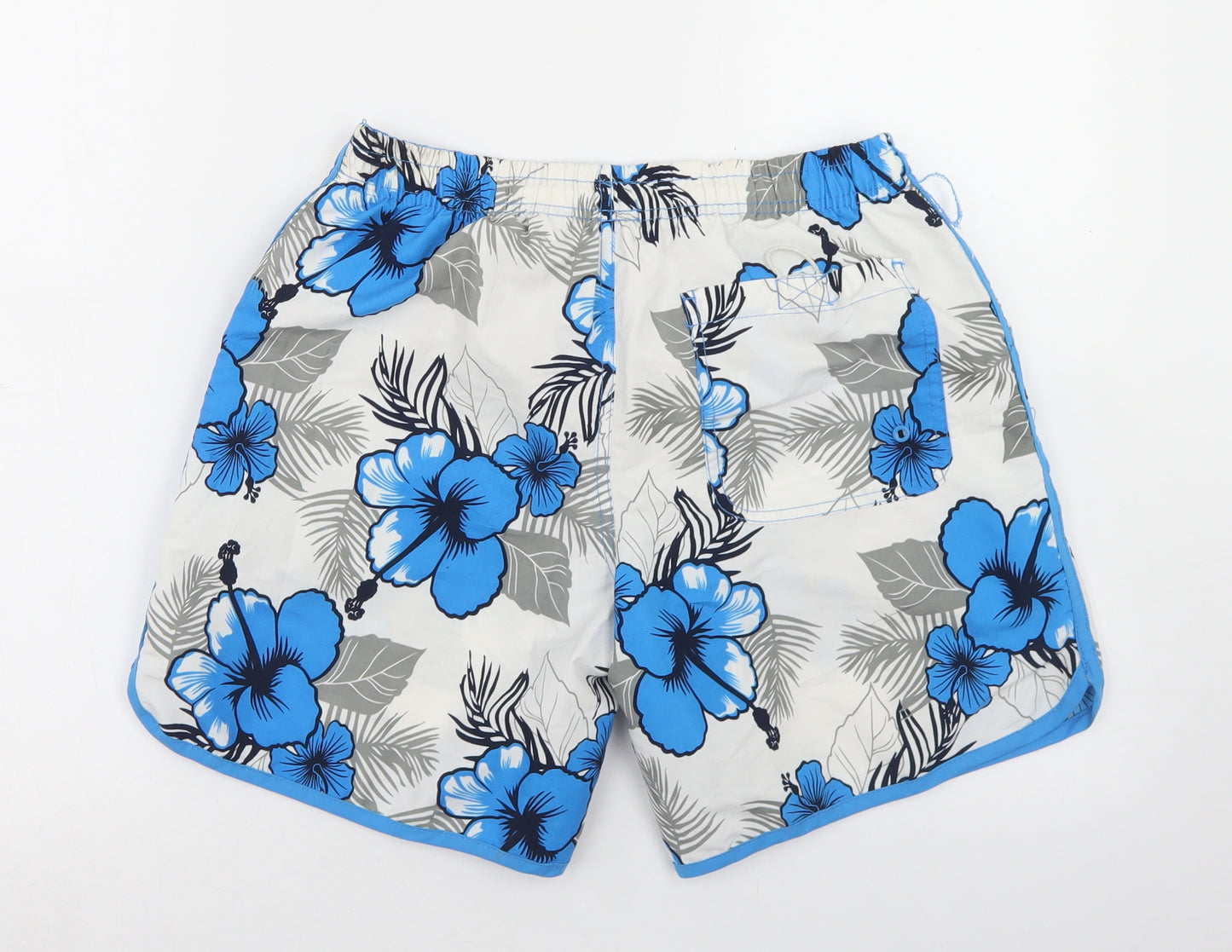 Primark Mens Multicoloured Floral Polyester Athletic Shorts Size XS L6 in Regular Drawstring - Board Shorts