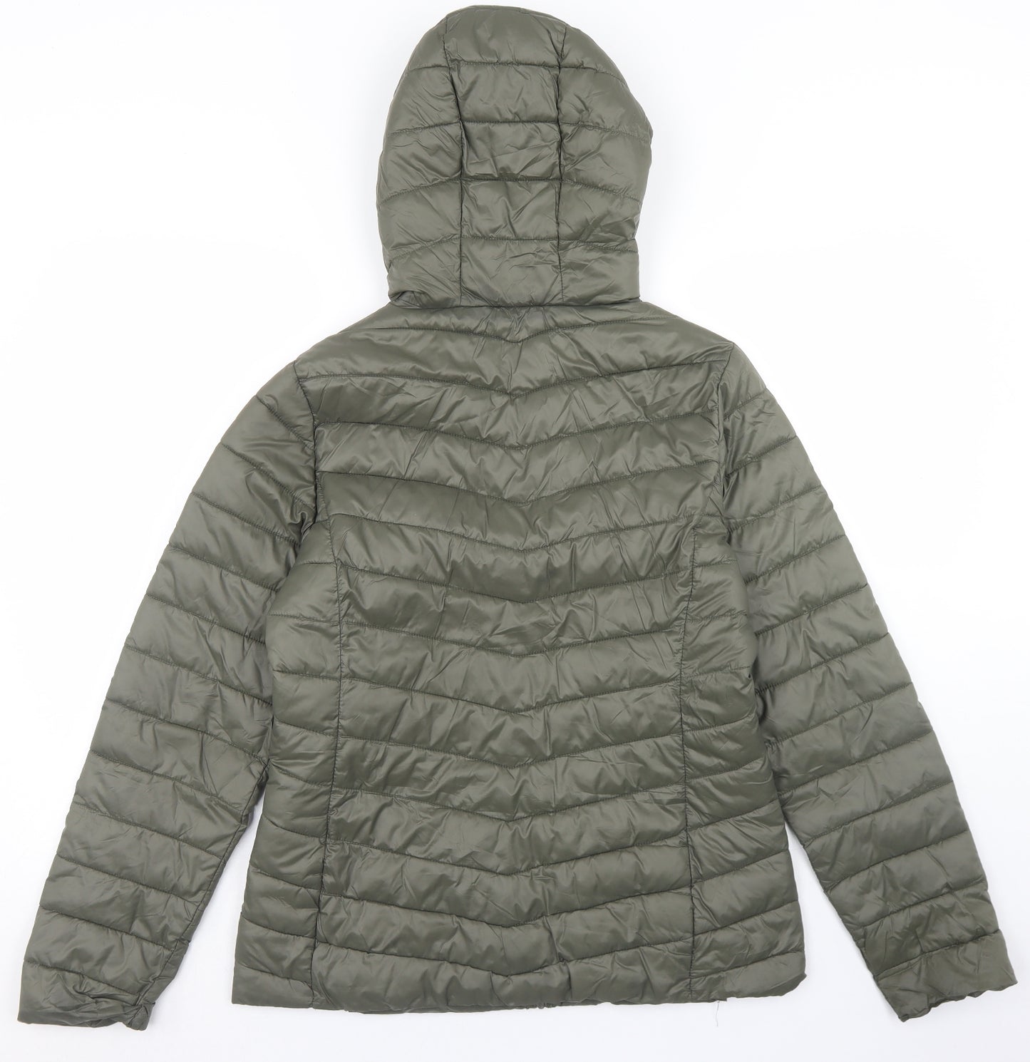 Dunnes Stores Womens Green   Puffer Jacket Jacket Size S  Zip