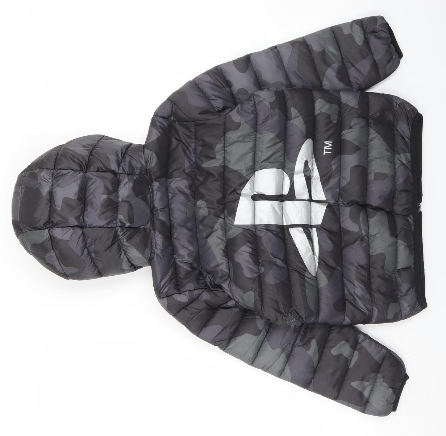 NEXT Boys Grey Camouflage  Puffer Jacket Jacket Size 6 Years  Zip - PlayStation