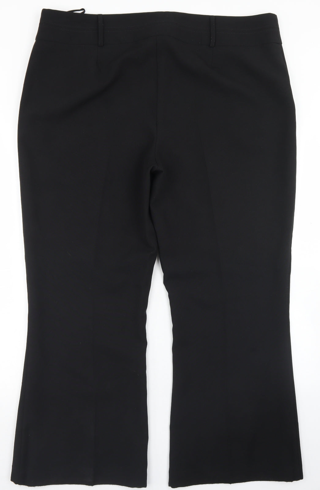Peacocks Womens Black  Polyester Dress Pants Trousers Size 20 L27 in Regular Hook & Eye