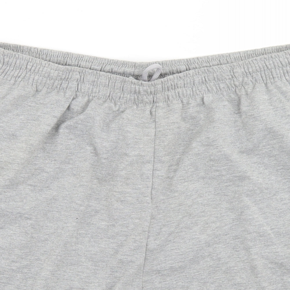 Slazenger Mens Grey  Polyester Sweat Shorts Size XL L6 in Regular Drawstring