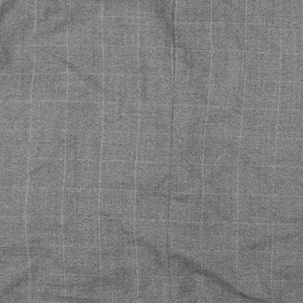 Big Mans Shop Mens Grey Plaid Polyester Jacket Blazer Size 2XL