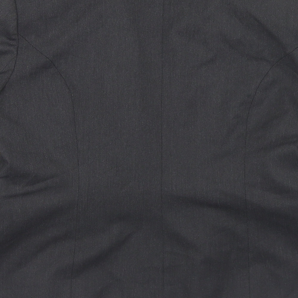 Nesly Womens Grey  Polyester Jacket Blazer Size 16